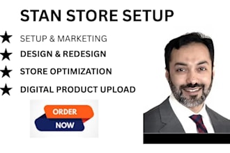 stan store website setup stan store design digital product upload