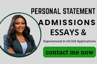 edit your medical school, fellowship personal statement, college admission essay
