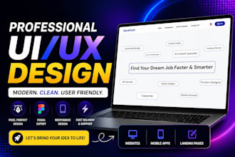 create clean modern website UI UX design in figma