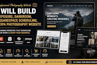 build exposure darkroom squarespace scheduling pixpa photography website