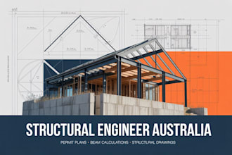 provide structural engineer drawings and council permit plans in australia