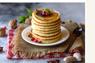 create unique, delicious pancake recipes for your brand blog or menu