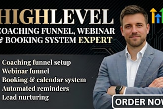 build gohighlevel coaching funnel ghl webinar highlevel booking system