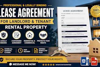 draft custom lease, rental, and tenant agreements for property owners