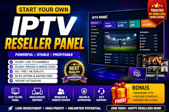 set up reseller panel, strong8k ,lion ott, dream4k, mega ott, tivione stable