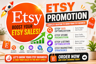 do etsy promotion, etsy tiktok, fb ig etsy shop marketing to boost etsy sales