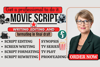 write, proofread, and format your screenplay or tv pilot using final draft