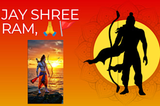 design eye catching hindu devotional youtube thumbnail