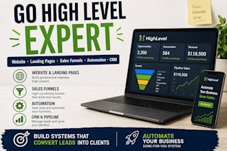 gohighlevel expert gohighlevel website go highlevel landing page sales funnel