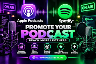 apple and spotify podcast promotion expert organic growth