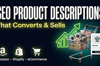 write SEO product descriptions for amazon and shopify