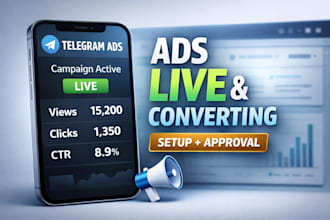 create telegram approval channel, no rejection telegram channel run telegram ads