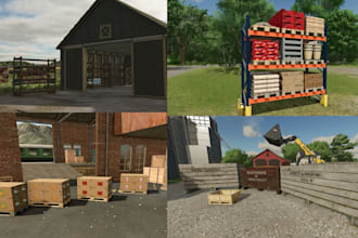 make custom for farming simulator 19, 22, 25 mods, pallets and scripts