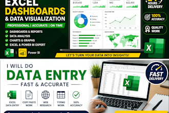 data analysis data visualization and create dashboards