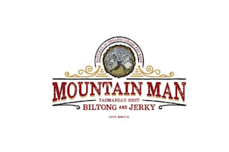 design tasmanian biltong jerky company logo