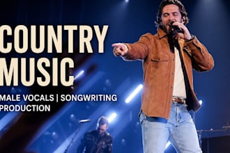 produce and remix original country music, country ballads, country songs rock
