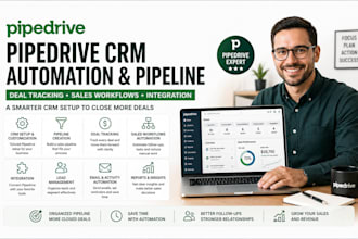 setup pipedrive crm automation pipeline deal tracking sales workflow integration