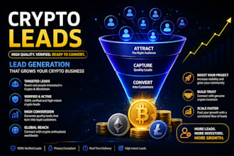 generate a ledger lead, crypto lead, gamblers lead, forex lead, oil and gas lead