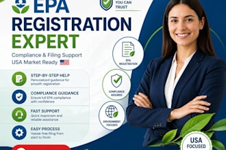 assist with epa registration and compliance filing USA