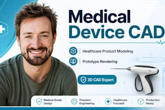 medical device cad, healthcare product modeling, prototype rendering service pro