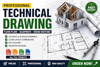 create professional technical drawings, and design sketches
