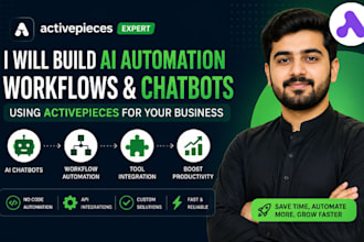 build ai automation workflows and chatbots using activepieces for your business