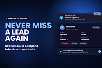 automate lead management and CRM workflows with make