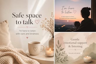 a calm, safe space for deep listening and support