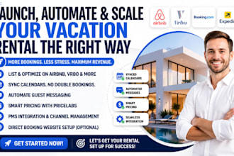 set up airbnb, guesty, hospitable, ownerrez, hostaway listings