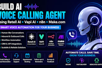 build ai voice calling agent chatbot retell ai, vapi ai, n8n, makecom, elevenlab