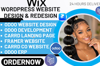 design odoo website odoo ecommerce odoo erp fix framer carrd co website design