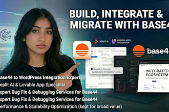 base44 expert base44 to wordpress integration migration bug fix expert replit ai