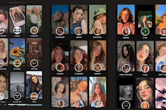 create custom ar filter, snapchat lens, tiktok effect, instagram filter design