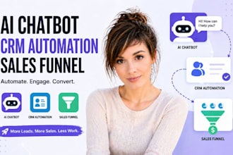 build ai chatbot, CRM automation sales funnel increase sales