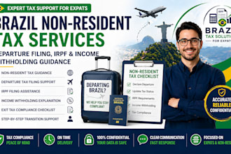 handle brazil non resident tax, departure filing, irpf, income withholding