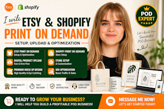 do etsy shopify print on demand store printify printiful etsy digital product