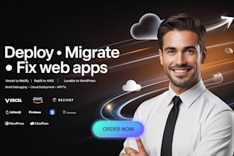 deploy migrate vercel to netlify, hipaa replit to aws cloud lovable to wordpress
