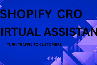 do shopify cro and turn traffic to customers