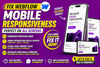 fix webflow mobile responsiveness webflow mobile optimization responsive design