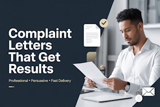 write a strong professional complaint letter that gets results
