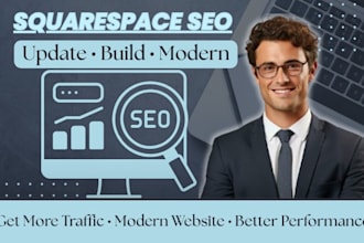 improve squarespace website SEO and update modern squarespace website