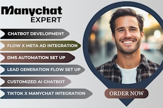 be your manychat, manychat expert, manychat chatbot, manychat automation