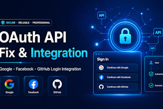 fix or integrate oauth login API google, facebook, github