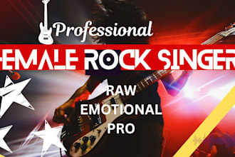 sing powerful female rock vocals, professional female rock singer, vocalists
