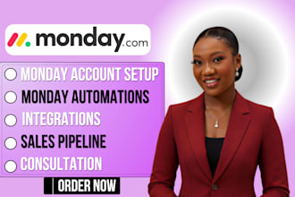 do monday setup, monday com, monday CRM, monday automation, project management,