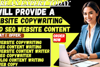 provide website copywriting and SEO website content