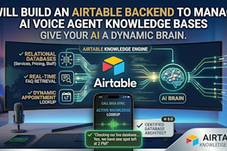 build an airtable backend to manage ai voice agent knowledge bases, airtable