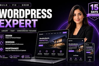 rebuild your luxury wordpress website with  maintenance
