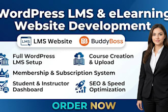 build wordpress lms site with learndash tutor lms buddyboss masterstudy