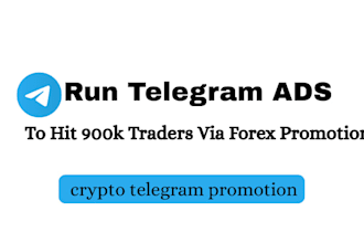do telegram promotion, telegram ads for crypto and forex growth